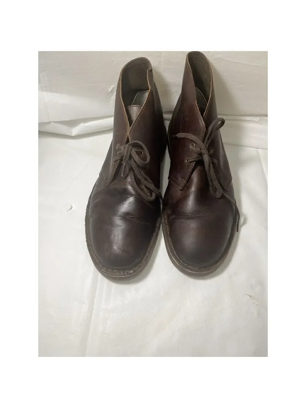 Clarks Men's Bushacre 2 Boot Chukka Desert brown leather 11.5